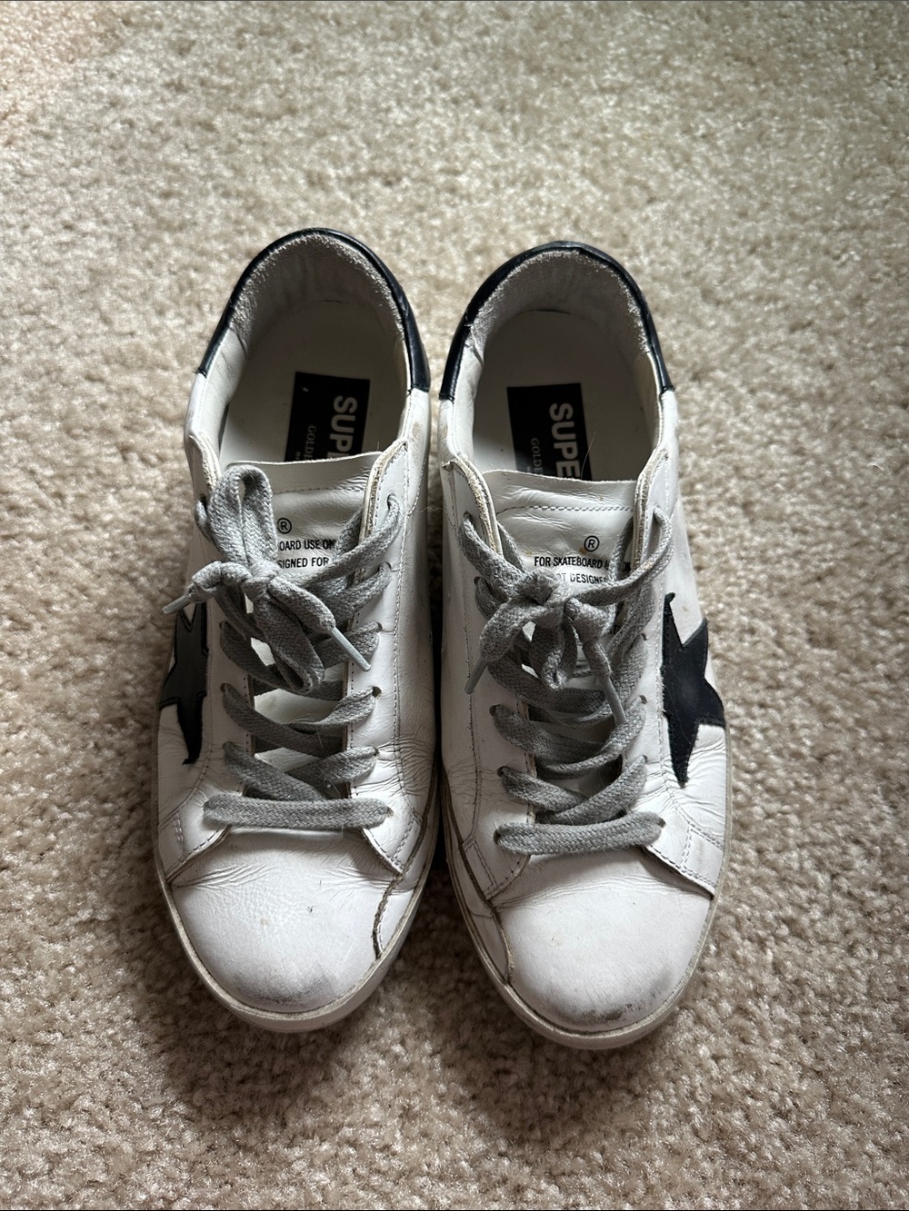 Golden Goose Superstar White Leather Sneakers